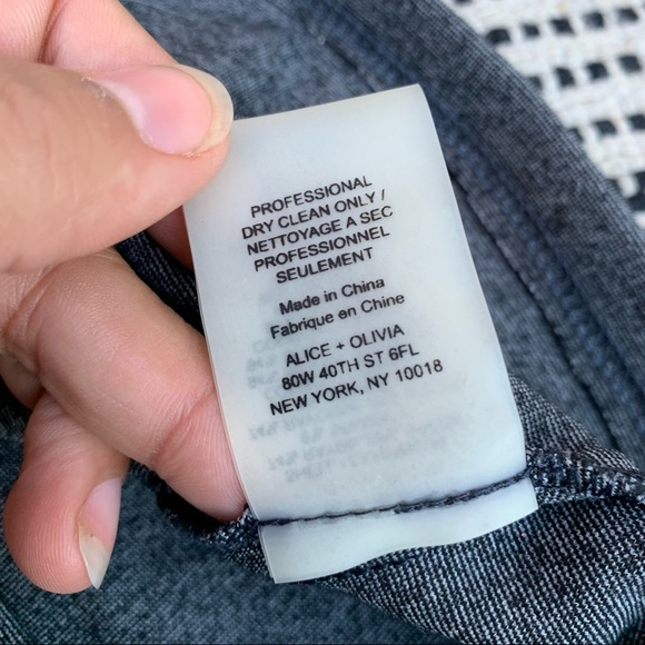 Alice + Olivia Employee Grey Peplum Dress size XS/S - Picture 8 of 8